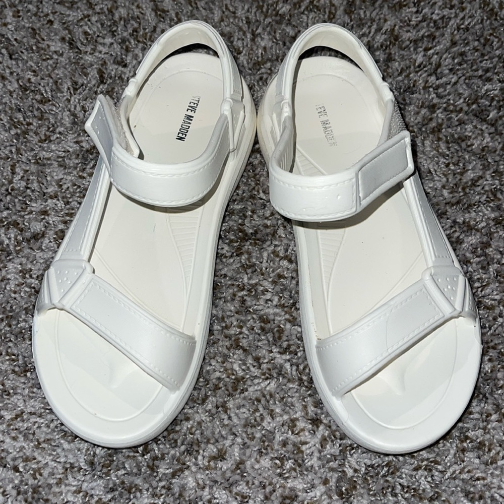 White sandals